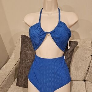 Brand new Victoria's Secret blue swimsuit M L